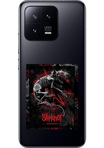 Xiaomi Mi 13 Pro Uyumlu Şeffaf Kılıf Slipknot Tasarımlı