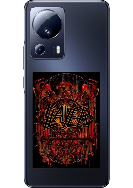 Xiaomi Mi 13 Lite Uyumlu Şeffaf Kılıf Slayer Tasarımlı