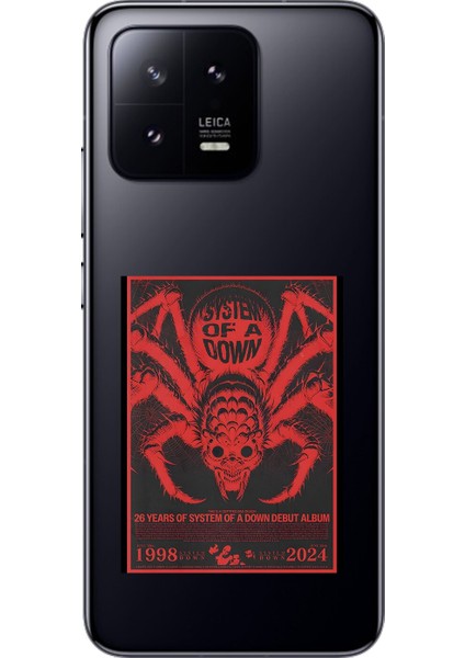 Xiaomi Mi 13 Pro Uyumlu Şeffaf Kılıf System Of A Down Tasarımlı