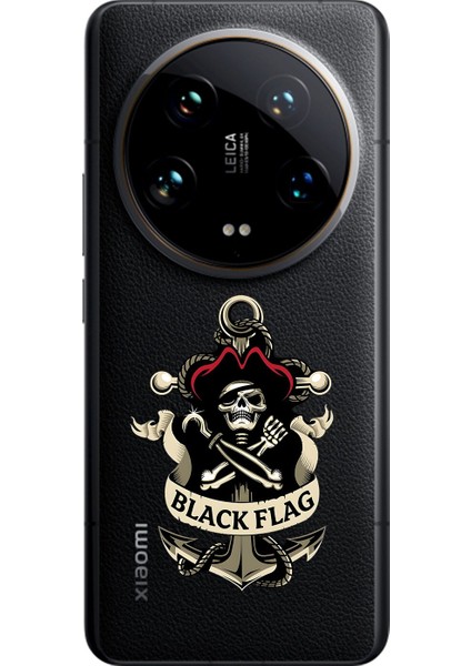 Xiaomi Mi 14 Ultra Uyumlu Şeffaf Kılıf Pirate 4 Tasarımlı