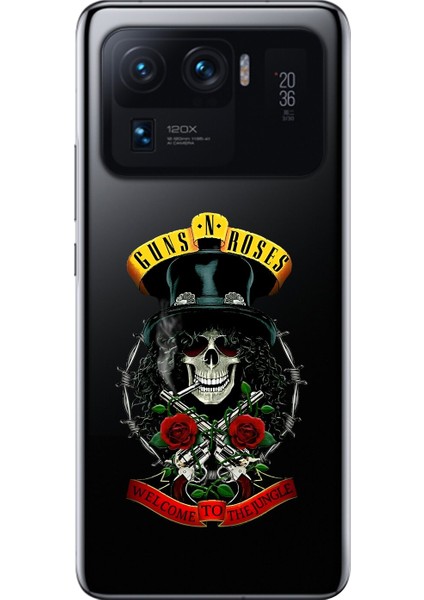 Xiaomi Mi 11 Pro Uyumlu Şeffaf Kılıf Guns N' Roses Tasarımlı