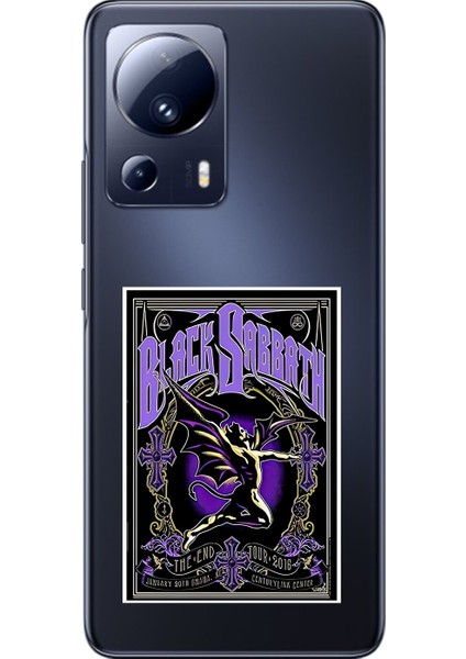 Xiaomi Mi 13 Lite Uyumlu Şeffaf Kılıf Black Sabbath Tasarımlı