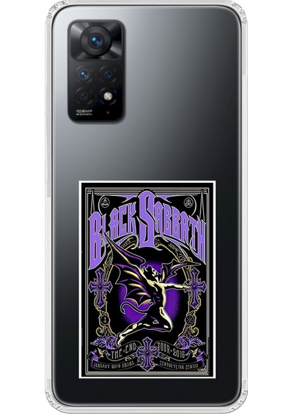 Xiaomi Redmi Note 11 Pro Uyumlu Şeffaf Kılıf Black Sabbath Tasarımlı