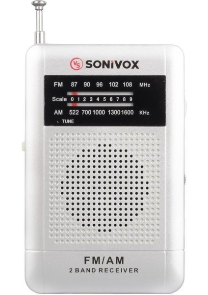 Vs-R115 Analog Radyo Gümüş Renk