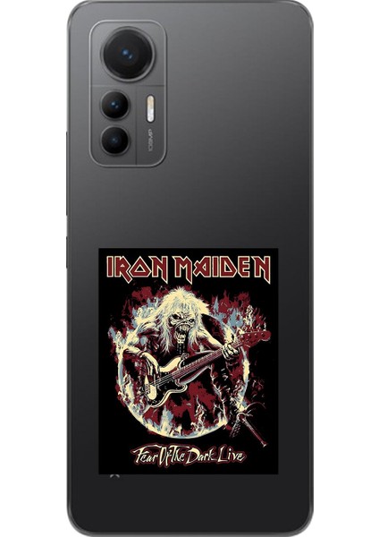 Xiaomi Mi 12 Lite Uyumlu Şeffaf Kılıf Iron Maiden Tasarımlı