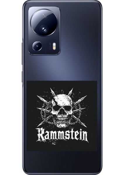 Xiaomi Mi 13 Lite Uyumlu Şeffaf Kılıf Rammstein Tasarımlı