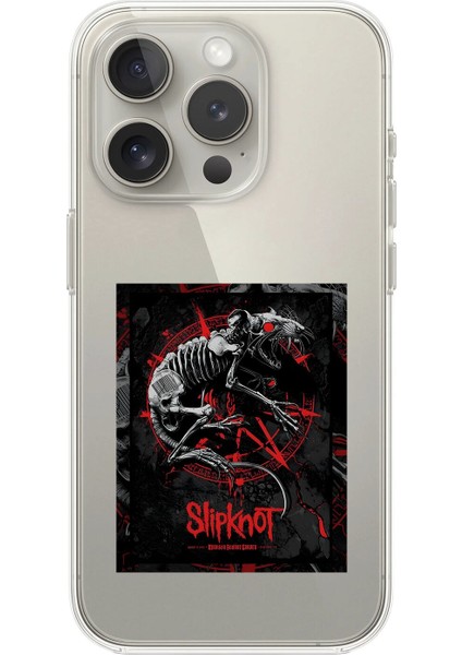 iPhone 11 Pro Max Uyumlu Şeffaf Kılıf Slipknot Tasarımlı