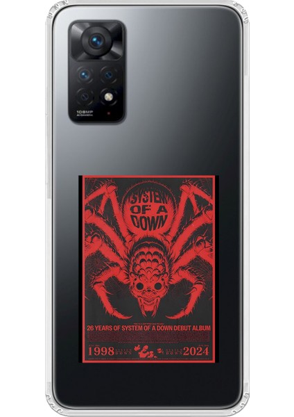 Xiaomi Redmi Note 11 Pro Uyumlu Şeffaf Kılıf System Of A Down Tasarımlı