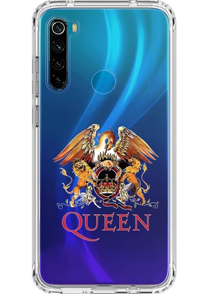 Xiaomi Redmi Note 8 Uyumlu Şeffaf Kılıf Queen Tasarımlı