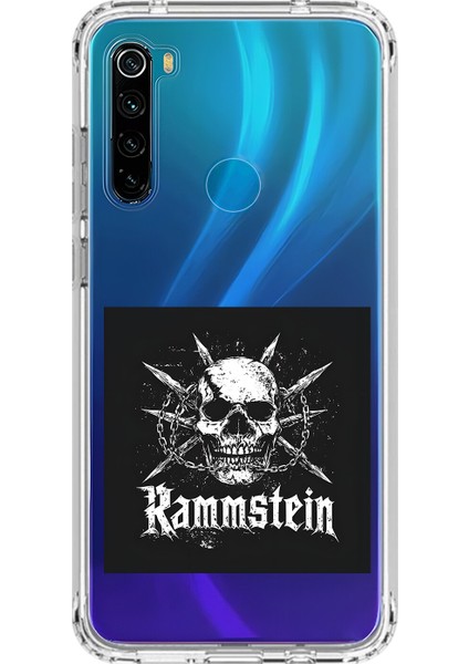 Xiaomi Redmi Note 8 Uyumlu Şeffaf Kılıf Rammstein Tasarımlı