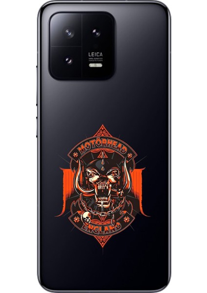 Xiaomi Mi 13 Pro Uyumlu Şeffaf Kılıf Motörhead Tasarımlı