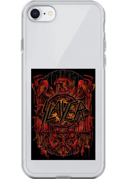 iPhone 6 Uyumlu Şeffaf Kılıf Slayer Tasarımlı