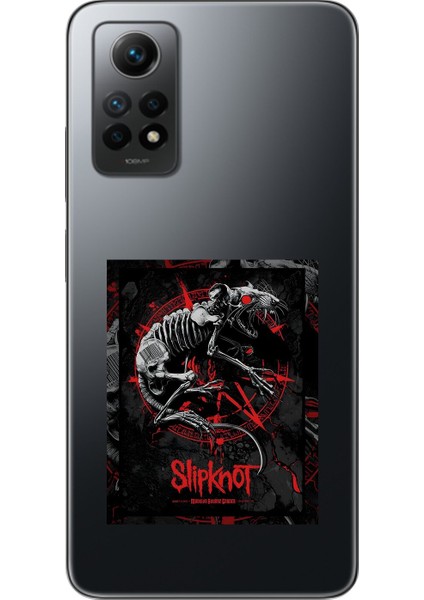 Xiaomi Redmi Note 12 Pro Uyumlu Şeffaf Kılıf Slipknot Tasarımlı