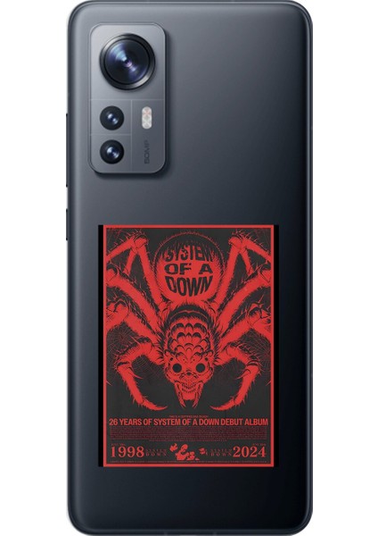 Xiaomi Mi 12 Pro Uyumlu Şeffaf Kılıf System Of A Down Tasarımlı