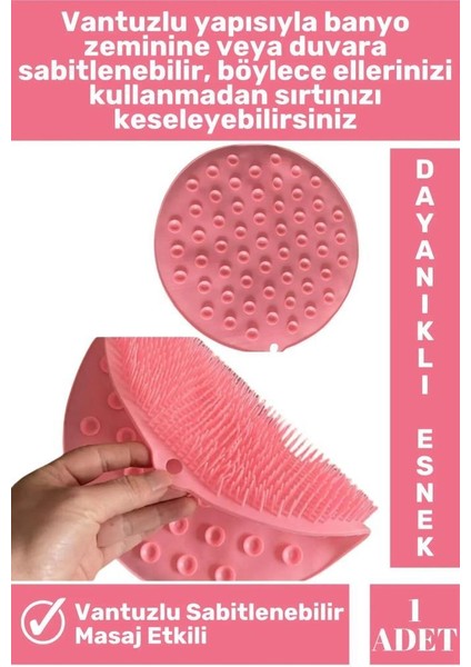 26 cm Vantuzlu Banyo Sırt ve Ayak Kese Matı | Ayak Masaj Matı