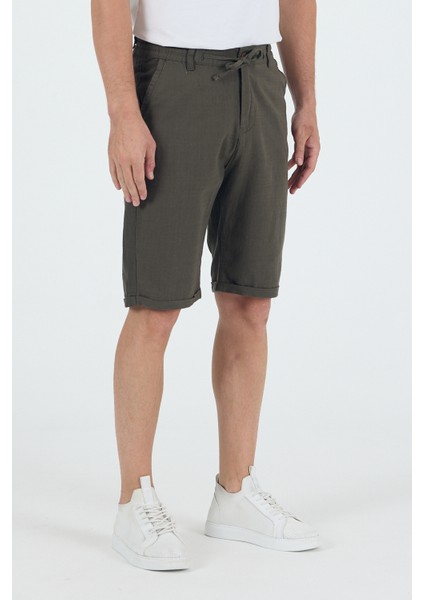 Erkek Slim Fit Keten Chino Şort fiyatları