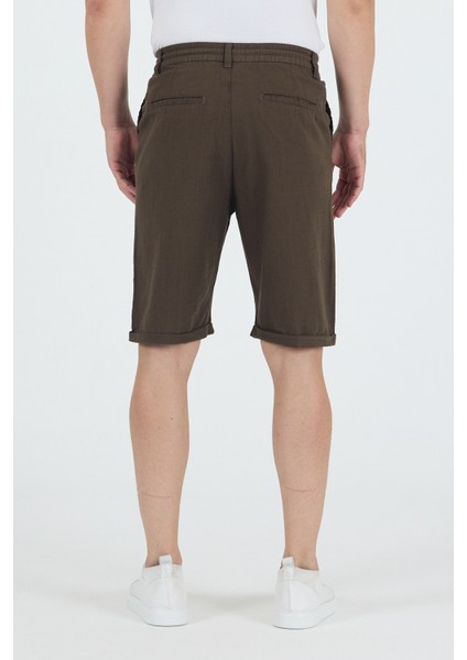 Erkek Slim Fit Keten Chino Şort modelleri