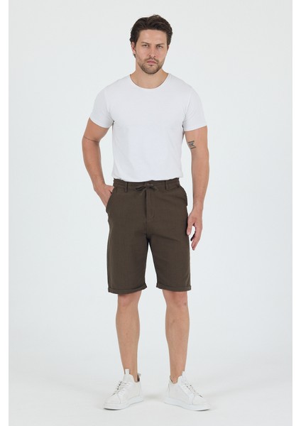 Erkek Slim Fit Keten Chino Şort indirimleri