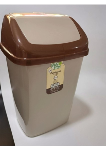 Fantastik Sallanır Kapak Plastik Banyo Mutfak Çöp Kovası Kutusu / 5 Litre