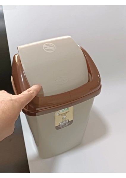 Fantastik Sallanır Kapak Plastik Banyo Mutfak Çöp Kovası Kutusu / 5 Litre modelleri