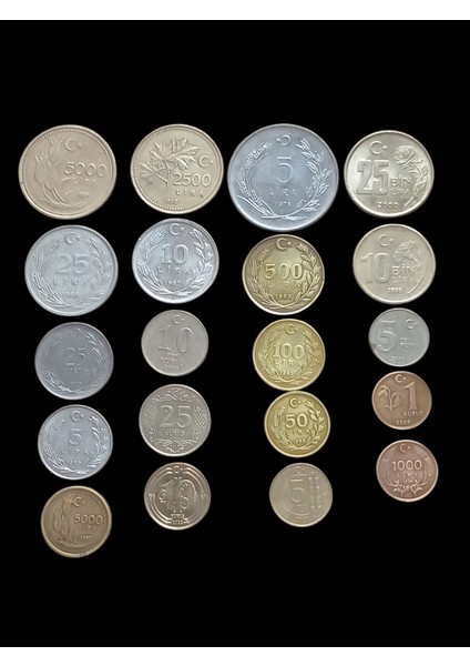 20 Adet Yerli Madeni Para Koleksiyon Para Eski Para Hobi Hediye Antika Darpane Para 56