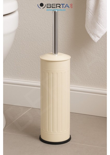 Vintage Banyo Seti Krem Çöp Kovası 5lt Tuvalet Fırçası Lüks Model - Mini Boy Çöp Poşeti Hediyelidir fırsatları