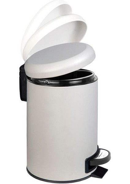 Elit Ikili Banyo Seti Bej Paslanmaz 3 Lt Çöp Kovası Wc Tuvalet Fırçası fiyatları