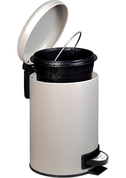 Elit Ikili Banyo Seti Bej Paslanmaz 3 Lt Çöp Kovası Wc Tuvalet Fırçası fırsatları