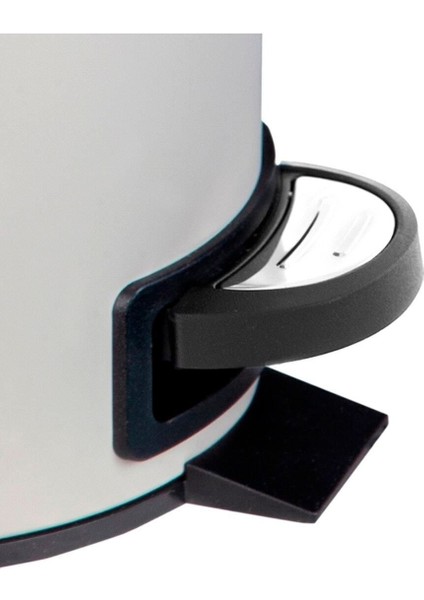 Elit Ikili Banyo Seti Bej Paslanmaz 3 Lt Çöp Kovası Wc Tuvalet Fırçası