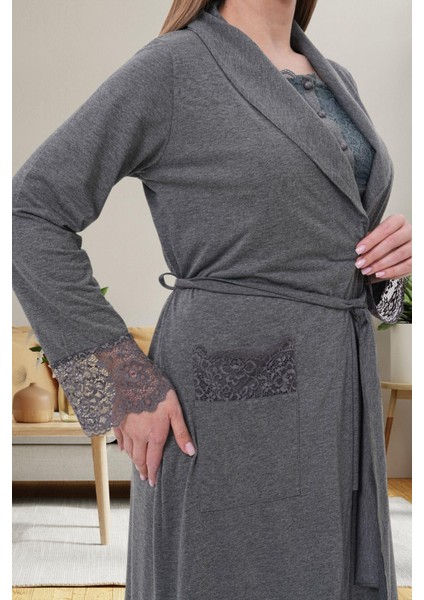 Mecit 6003 Füme Sabahlıklı Lohusa Pijama Takımı fiyatları