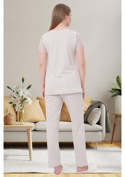 Mecit 6056 Vizon Hamile Lohusa Pijama Takımı