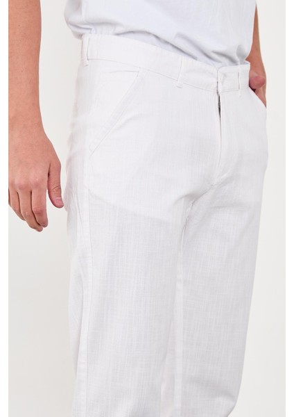 Erkek Keten Pantolon