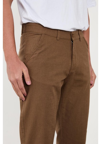 Erkek Keten Pantolon