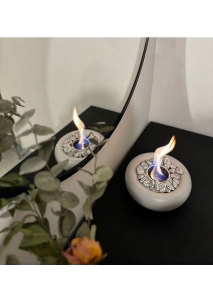 Şömine Dekorasyon Seti 1lt Bioethanol Yakıt Hediye, Şık ve Sıcak Atmosfer indirimleri