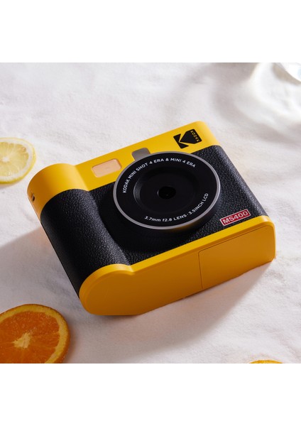 Mini Shot 4 Era ( Sarı ) - Dünyanın Ilk 10x10CM Baskı Yapan Filmli Fotoğraf Makinesi