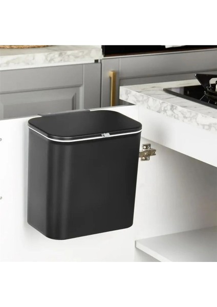 15 Litre Fonksiyonel Kapaklı Banyo Mutfak Tezgahüstü Çöp Kovası Dolap Duvar Aparatlı 15 Lt. modelleri