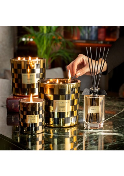 Amber Mum 210 gr - Özel ve Sınırlı Sayıda Parfümlü Mum modelleri