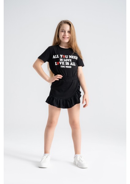 Kız Çocuk Yazlık Şort Etek Pamuklu, Rahat Kesim, Günlük Giyim modelleri