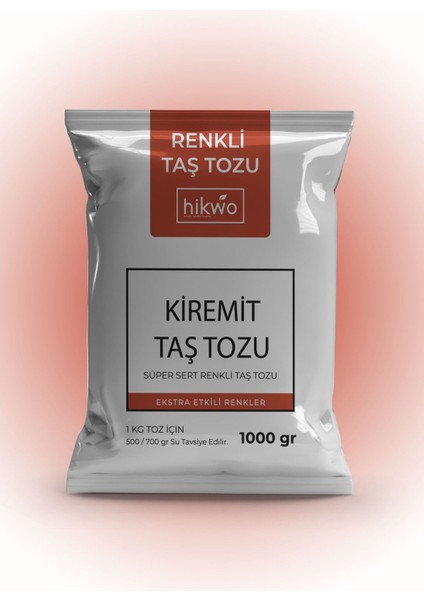 Renkli Taş Tozu, Mumluk Döküm ve Beton Harcı, Kiremit 1 kg