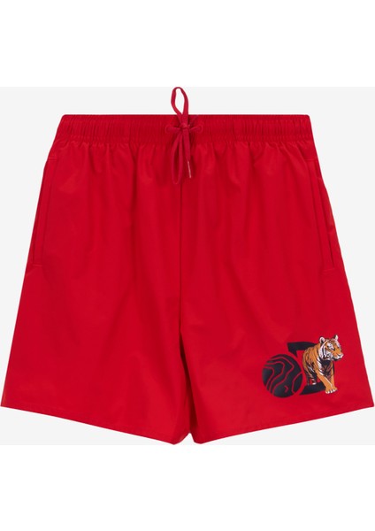 Kırmızı Erkek Çocuk Normal Bel Şort Mayo D5SB-MY-3300