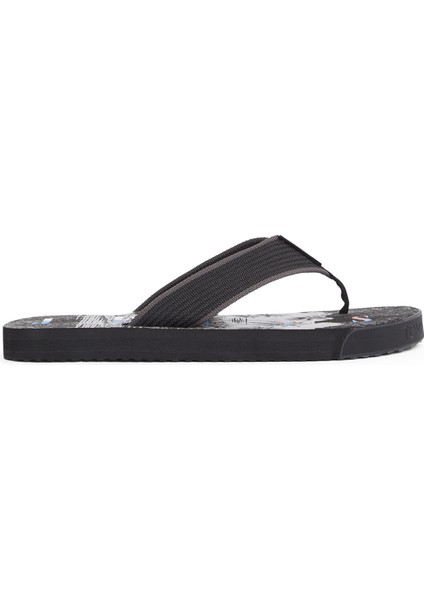 Siyah Erkek Plaj Terliği Tjm Elevated Beach Sandal