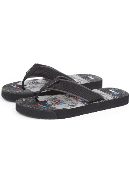 Siyah Erkek Plaj Terliği Tjm Elevated Beach Sandal modelleri