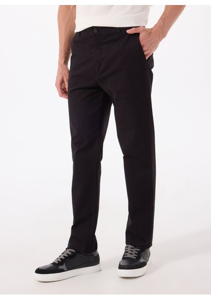 Normal Bel Slim Fit Siyah Erkek Chino Pantolon WM01003001 Chino Pantolon modelleri