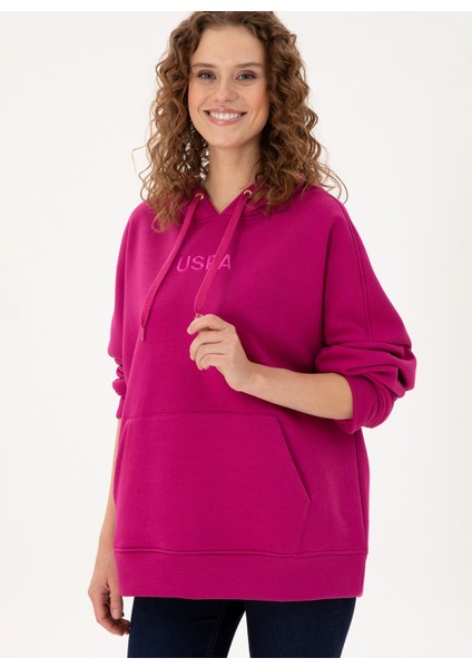 Kapüşon Yaka Fuşya Kadın Sweatshırt Radas modelleri