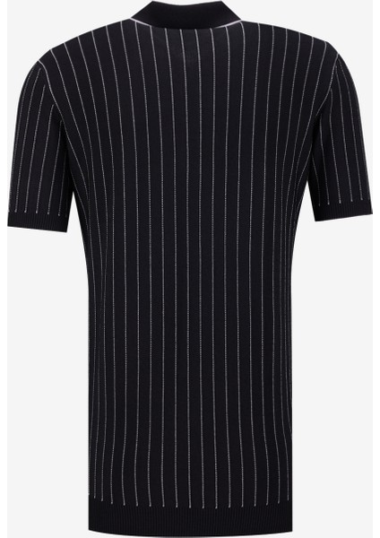 Polo Yaka Basic Jakarlı Siyah Erkek Kazak F4SM-KZK 0713 fiyatları