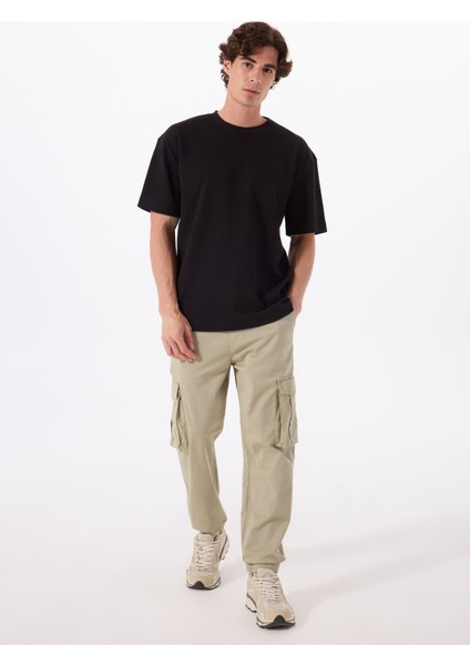 Lastikli Bel Lastikli Paça Antrasit Erkek Pantolon L251056358 Kargo Jogger Pantolon
