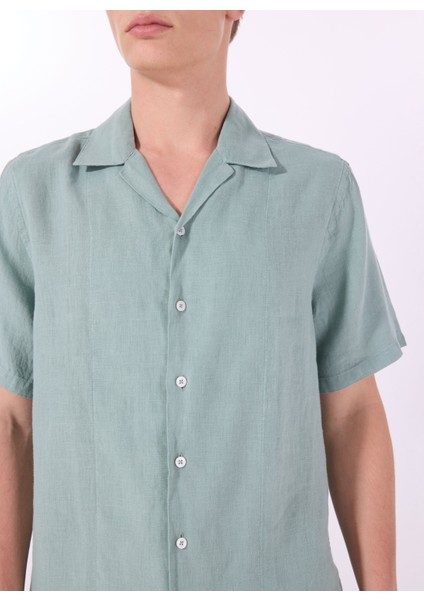 Standart Bebe Yaka Yeşil Erkek Gömlek Mr Hank fırsatları