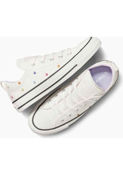 Beyaz Kız Çocuk Kanvas Yürüyüş Ayakkabısı A12619C.103-CHUCK Taylor All Star