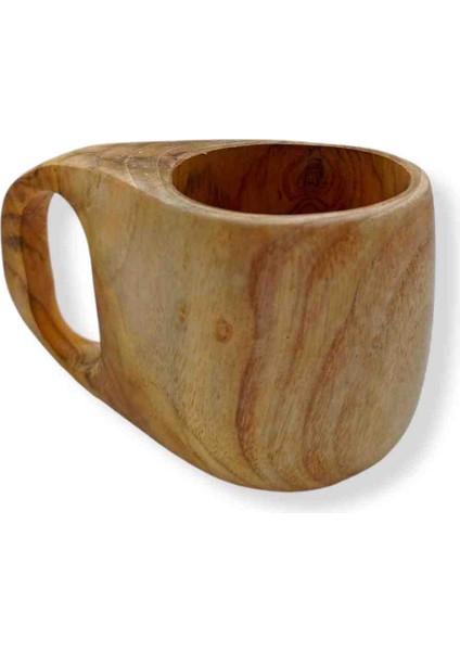 Doğal Ahşap Kuksa Bardak Özel El Yapımı Iskandinav Tarzı Kamp Mug Kupa hediyelik Outdoor Aksesuarı modelleri
