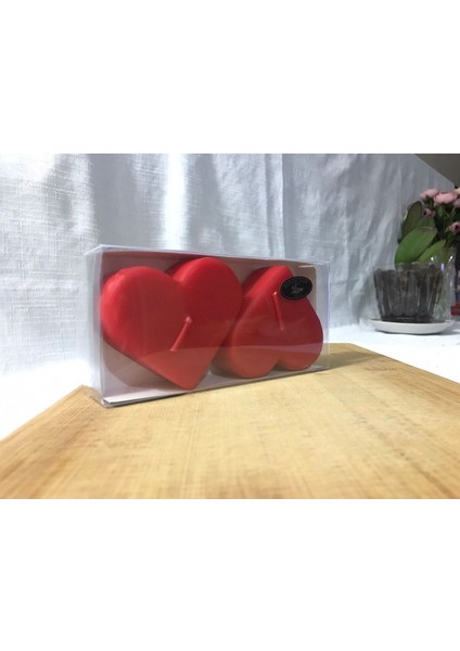 Kırmızı Kalp Mumlar, Sevgililer Günü ve Yılbaşı Için Romantik Aydınlatma Seti modelleri